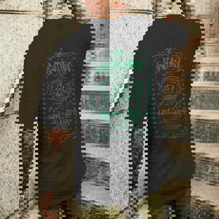 Cannabis High Time Old 420品質インディカ&サティバウィードtシャツ メンズTシャツ バックプリント 彼への贈り物