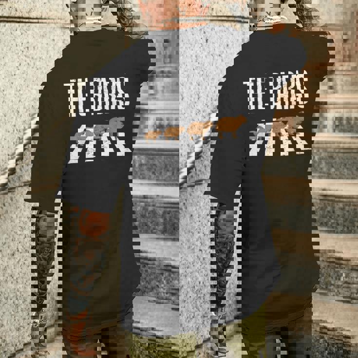 Capybara Capibara メンズTシャツ バックプリント 彼への贈り物