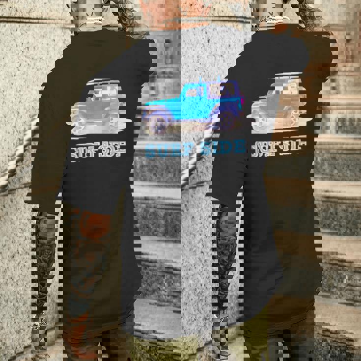 The Car On Theeaside【Surfide サーフサイド】車 サーフィン／サーファー 夏・海 メンズTシャツ バックプリント 彼への贈り物