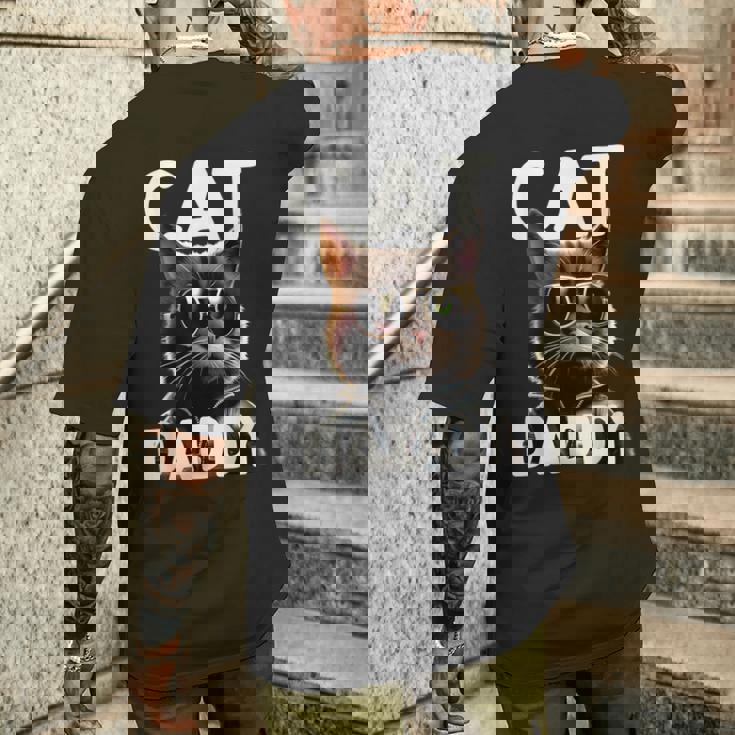 Cat Daddy 猫のお父さん 猫のお父さん お父さん ハウス 猫のお父さん 父の日 猫 メンズTシャツ バックプリント 彼への贈り物