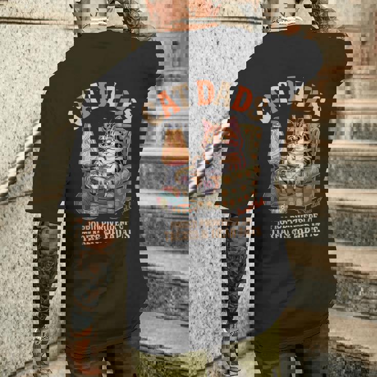 Cat Dadsocial Club Cat Dad ビンテージ メンズTシャツ バックプリント 彼への贈り物