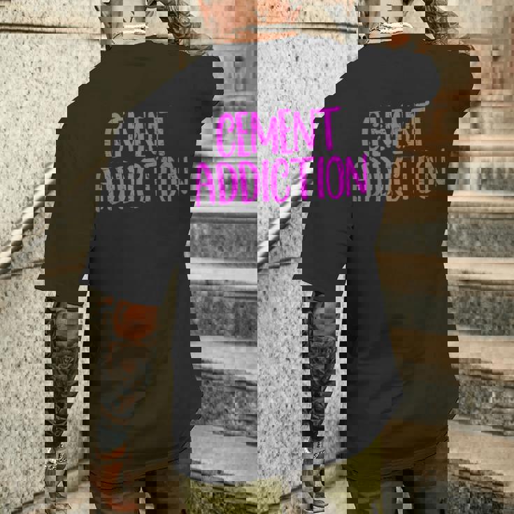 Cement Addiction メンズTシャツ バックプリント 彼への贈り物