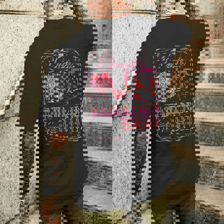 Chapter 65 Fabulousince 1960 Diamond Heels 65Th Birthday メンズTシャツ バックプリント 彼への贈り物