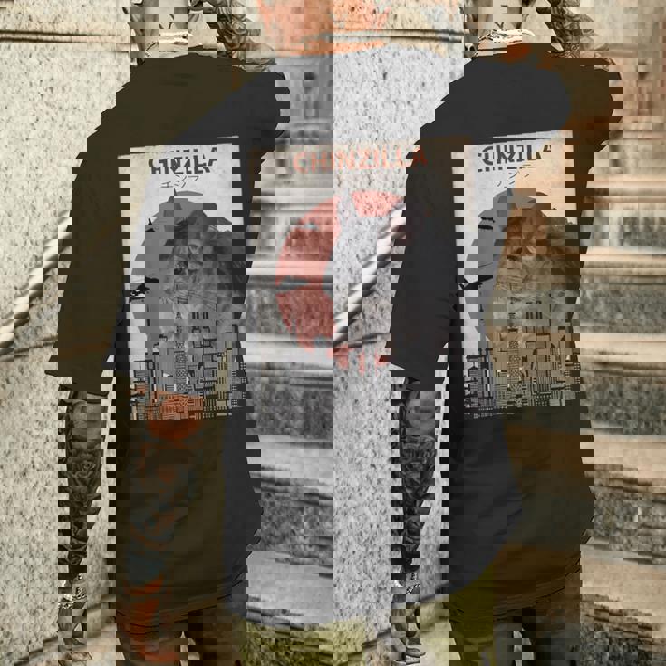 Chinzilla おもしろチンチラtシャツ メンズTシャツ バックプリント 彼への贈り物