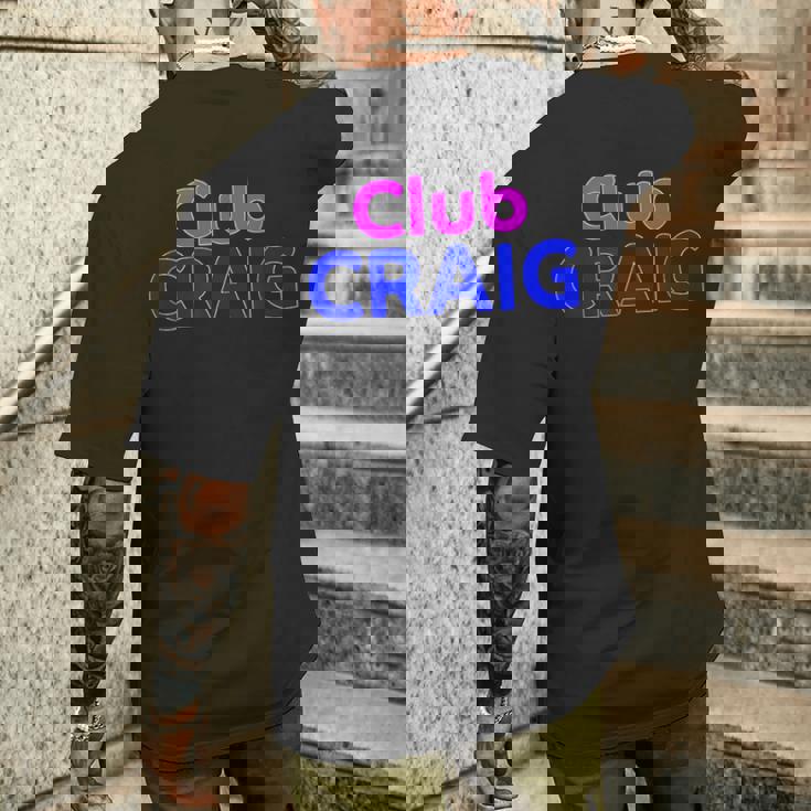 Club Craig 家族再会分隊 名前 メンズTシャツ バックプリント 彼への贈り物