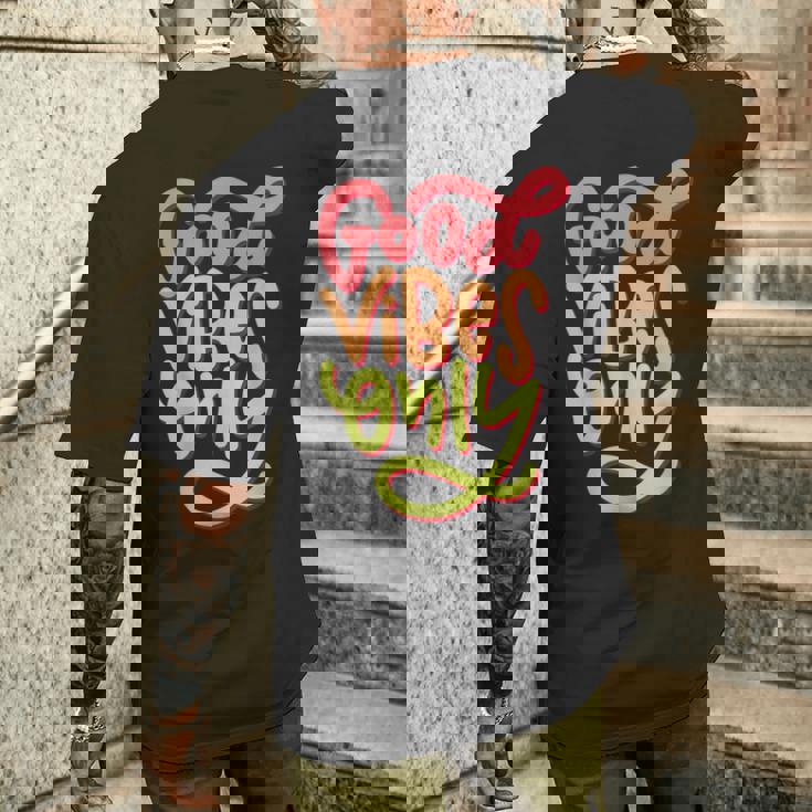 Cool GoodibesMotivational Goodibes Only Quotes メンズTシャツ バックプリント 彼への贈り物