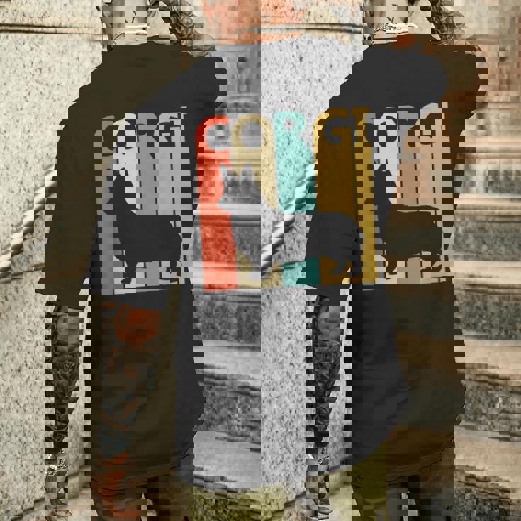 Corgi ウェルシュ・コーギー メンズTシャツ バックプリント 彼への贈り物