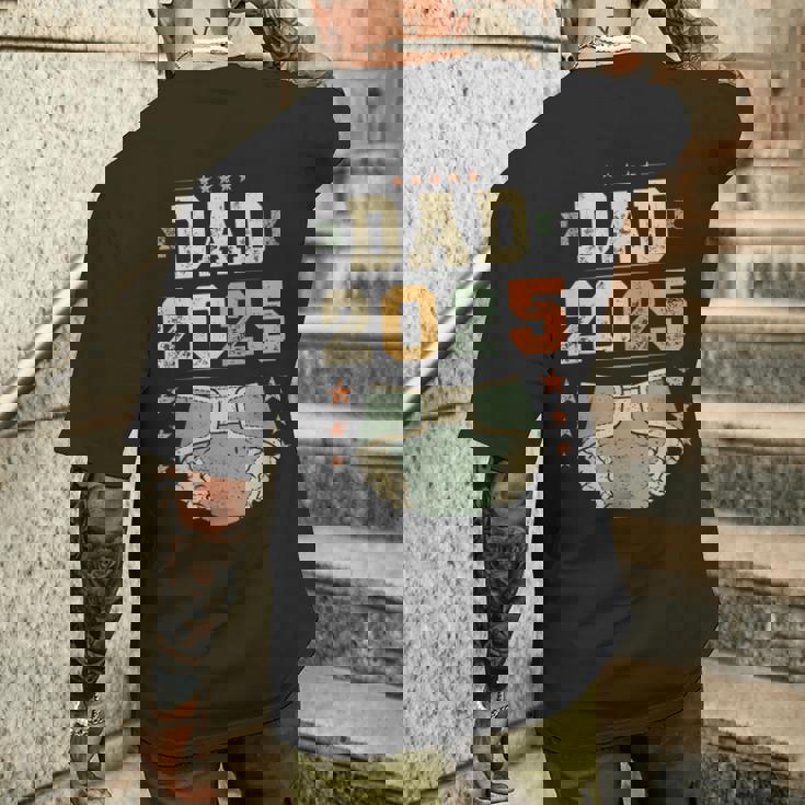 Dad 2025 年生パパ、新米パパ、初めてのパパ メンズTシャツ バックプリント 彼への贈り物