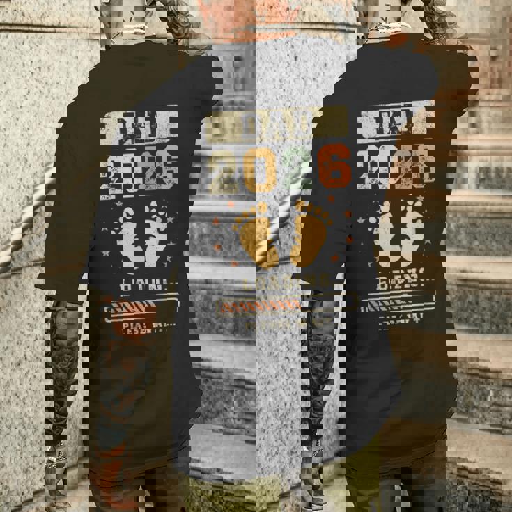 Dad 2026 Loading Annuncio Di Un Bebè Papà In Attesa T-shirt da uomo con stampa posteriore Regalos para él
