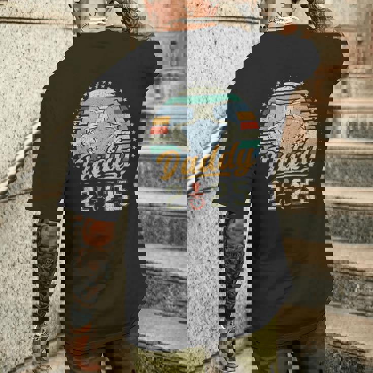 Daddy 2025 、初めてのパパ、初めての父の日 メンズTシャツ バックプリント 彼への贈り物
