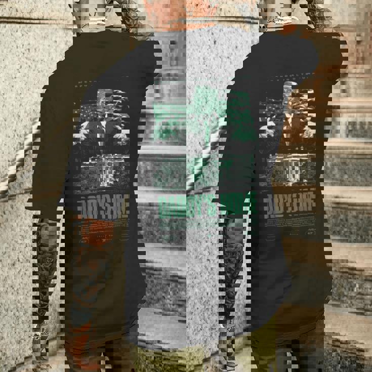 Daddys Home ホワイトハウス トランプ 2024 選挙 メンズTシャツ バックプリント 彼への贈り物