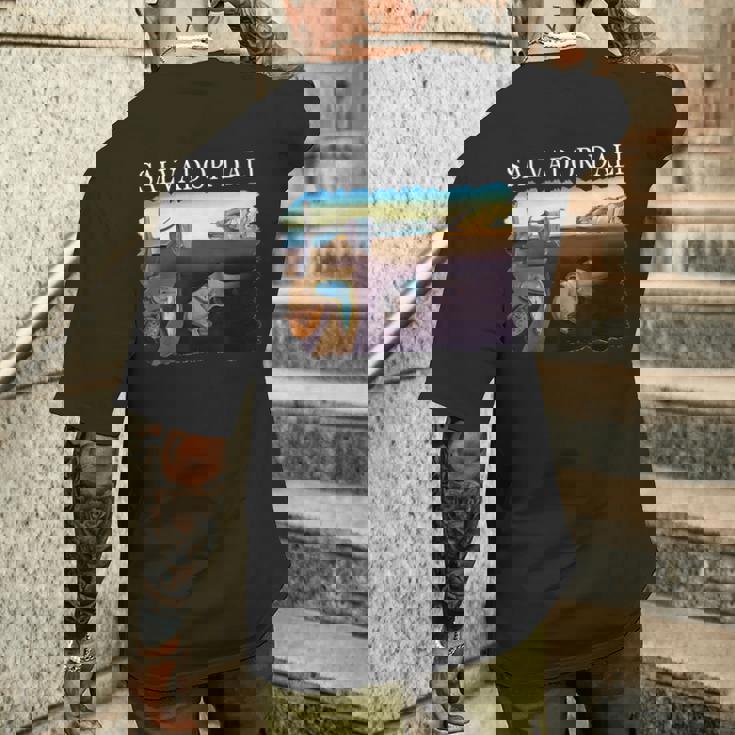 Dali メモリーの持続性 メンズTシャツ バックプリント 彼への贈り物