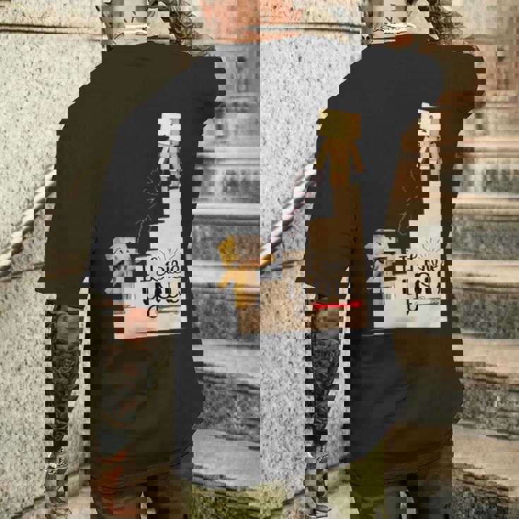 Danbo's Love メンズTシャツ バックプリント 彼への贈り物