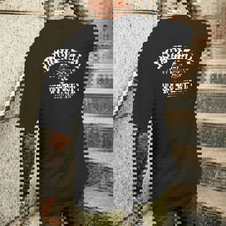 Dancehall University Jamaica ジャマイカ レゲエ Reggae Dub Roots メンズTシャツ バックプリント 彼への贈り物