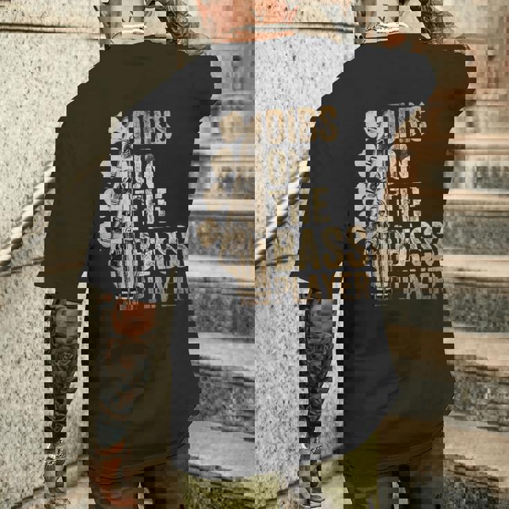 Dibs On The Bass Player ギターミュージシャン メンズTシャツ バックプリント 彼への贈り物