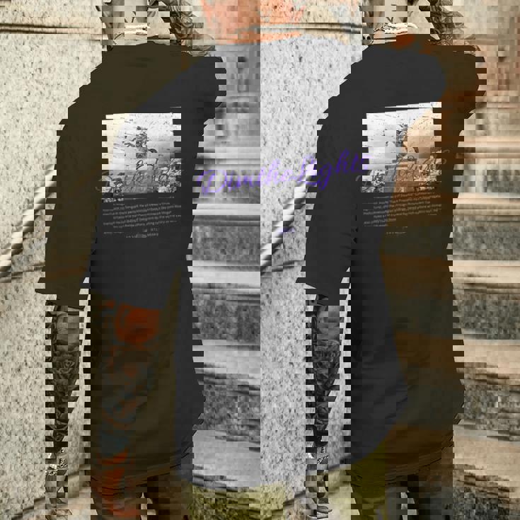 Dim The Lights 005 メンズ ロック ライブ フェス バンド 音楽 最上義光 男女兼用 キッズ メンズTシャツ バックプリント 彼への贈り物