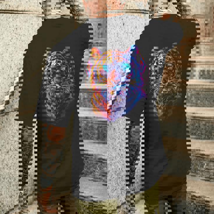 Dj Tiger 音楽プロデューサー Beatmaker Music Headphones House メンズTシャツ バックプリント 彼への贈り物