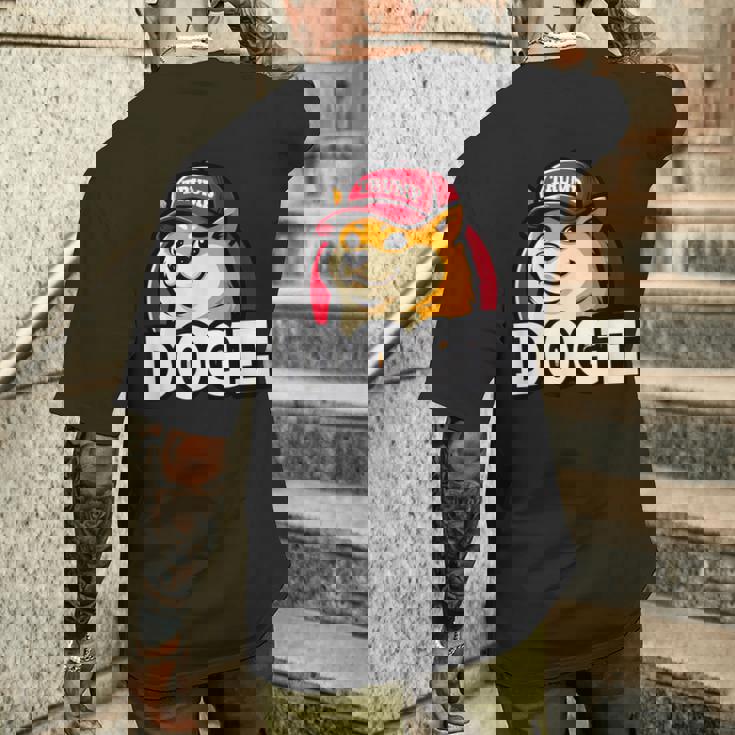 Doge Trump Hodl Cryptocurrency メンズTシャツ バックプリント 彼への贈り物