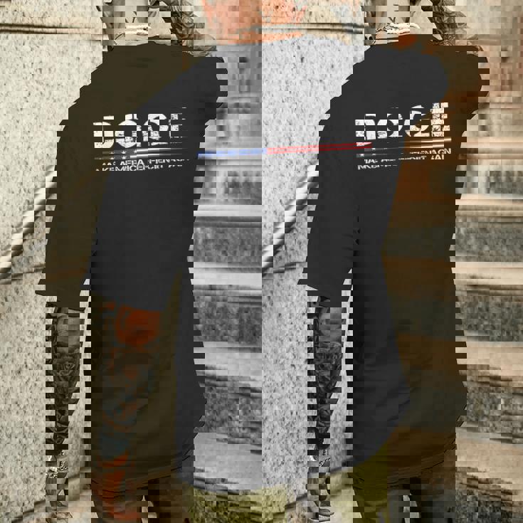 DOGE 政府効率省 Usa メンズTシャツ バックプリント 彼への贈り物