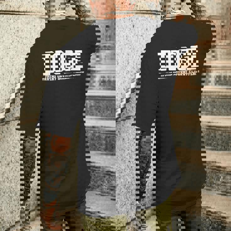 Doge 政府効率省 トランプ米国愛国者 メンズTシャツ バックプリント 彼への贈り物