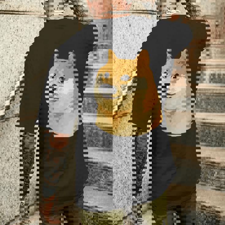 Dogecoin Just Doge メンズTシャツ バックプリント 彼への贈り物