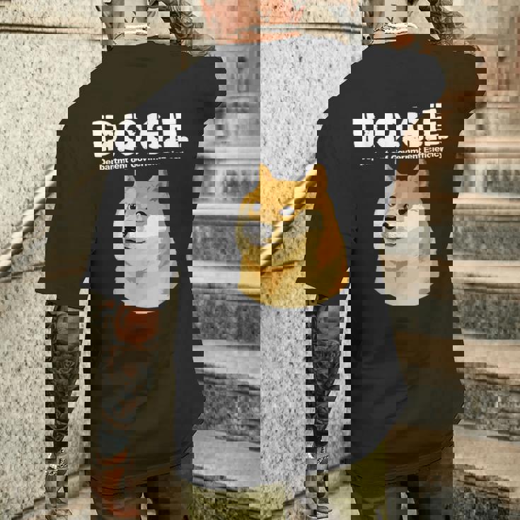 Doge政府効率省 メンズTシャツ バックプリント 彼への贈り物