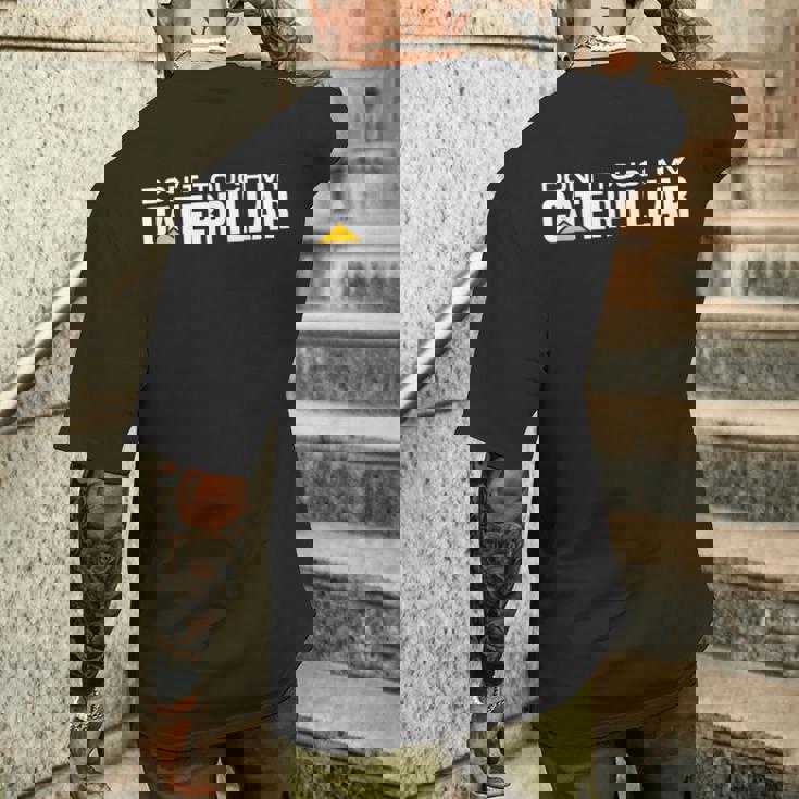 Dont Touch My Caterpillar Cat Machinist Driver Fan ショベルター メンズTシャツ バックプリント 彼への贈り物