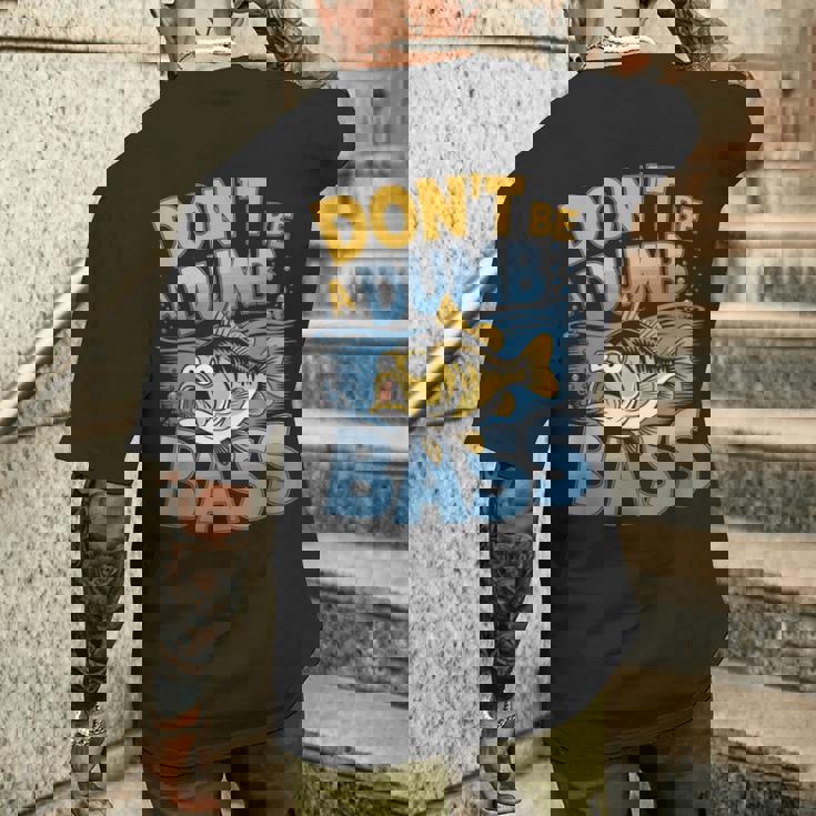 Don’T Be A Dumb Bass Fishing Lover メンズTシャツ バックプリント 彼への贈り物