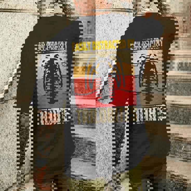 Easy Distracted By Trilobites Trilobite Lover メンズTシャツ バックプリント 彼への贈り物