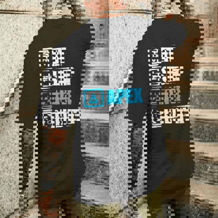 Eatleep Apex リピートシャツ 面白いモチベーションギフト メンズTシャツ バックプリント 彼への贈り物