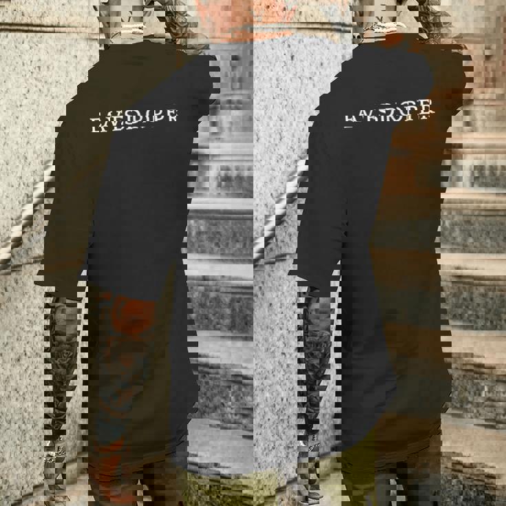 Eavesdropper 英単語アパレル メンズTシャツ バックプリント 彼への贈り物