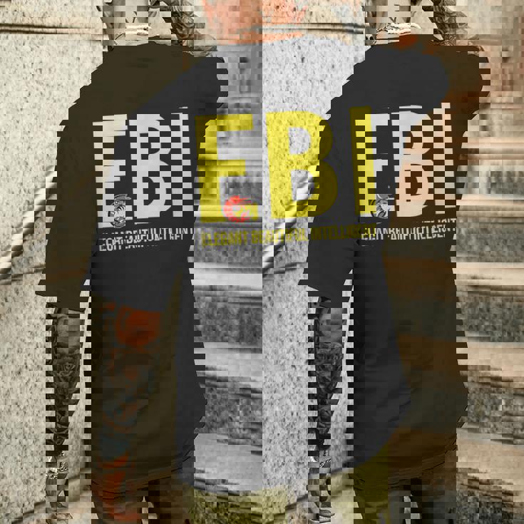 Ebi えび エビ 目の錯覚 騙し絵風 空目 おもしろ ネタ ギャグ ジョーク ウケ狙い ツッコミ待ち メンズTシャツ バックプリント 彼への贈り物