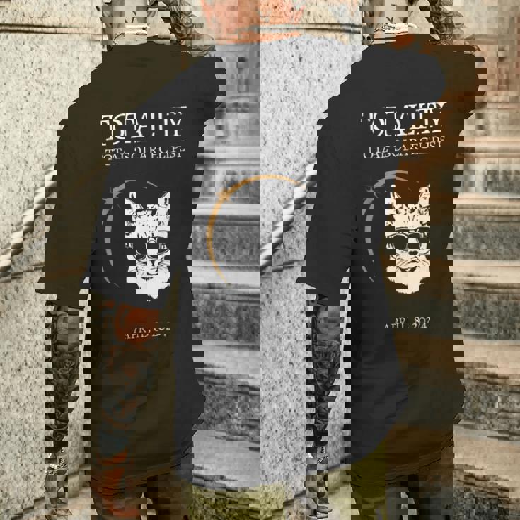 Eclipse Glasses 2024 猫 エクリプス サングラス メンズTシャツ バックプリント 彼への贈り物