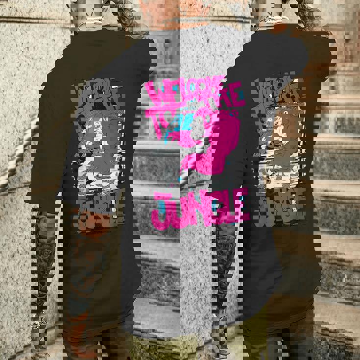 Edmトリッピーゴリラジャングルダンスミュージックレイブフェスティバル メンズTシャツ バックプリント 彼への贈り物