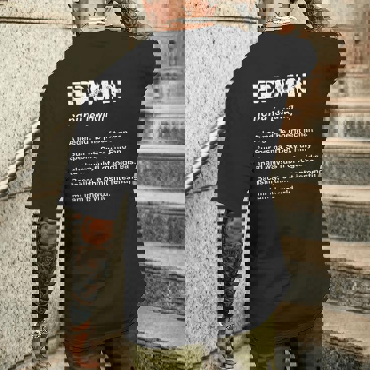 Edwin 名前 長袖tシャツ メンズTシャツ バックプリント 彼への贈り物