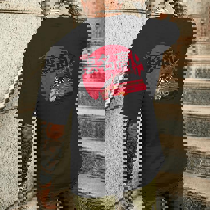 Ef Civic 和風レトロカー メンズTシャツ バックプリント 彼への贈り物