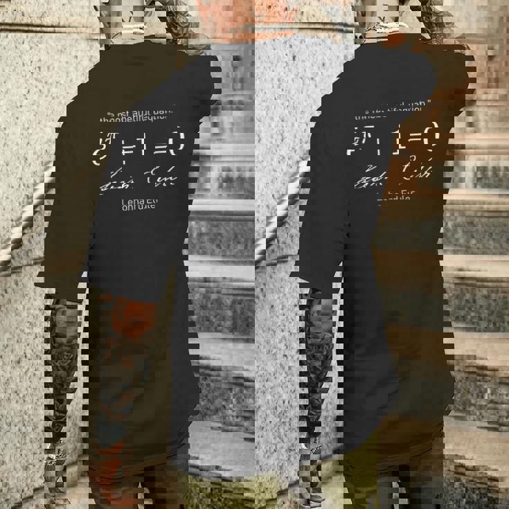 Euler's Identity 「最も美しい方程式」代数 メンズTシャツ バックプリント 彼への贈り物