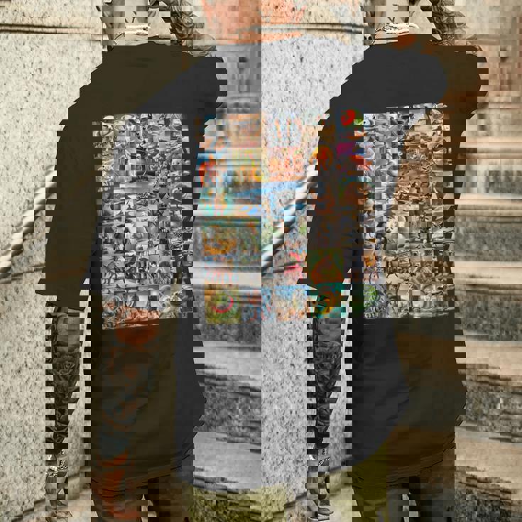 Every Italian Brainrot Meme Italian Brainrotコレクション メンズTシャツ バックプリント 彼への贈り物