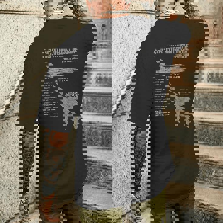 F-105 サンダーチーフ メンズTシャツ バックプリント 彼への贈り物