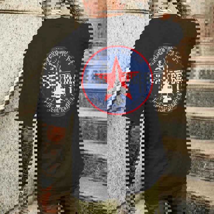 F-5E タイガーii メンズTシャツ バックプリント 彼への贈り物