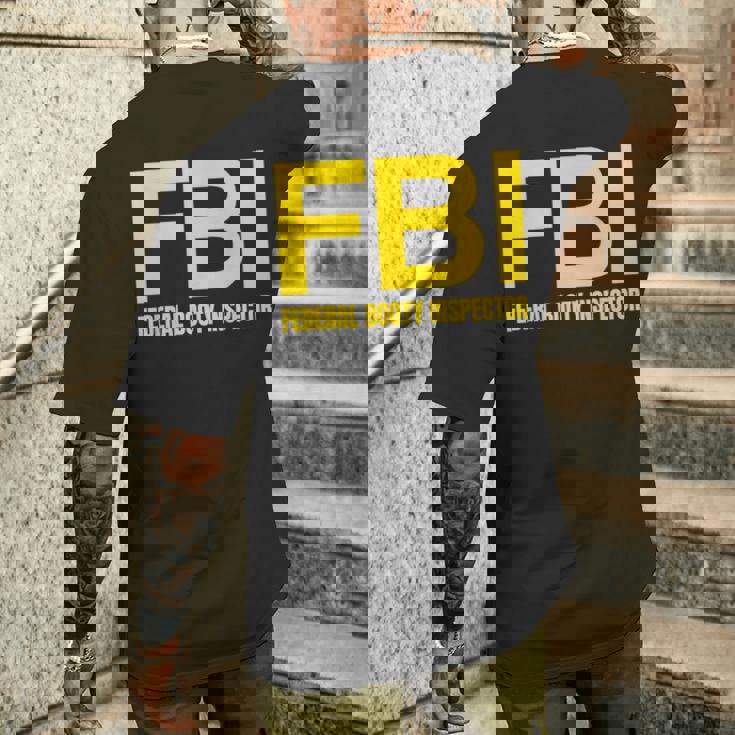 Fbi – 連邦戦利品検査官xオンリーラブデートファンアイロニー メンズTシャツ バックプリント 彼への贈り物