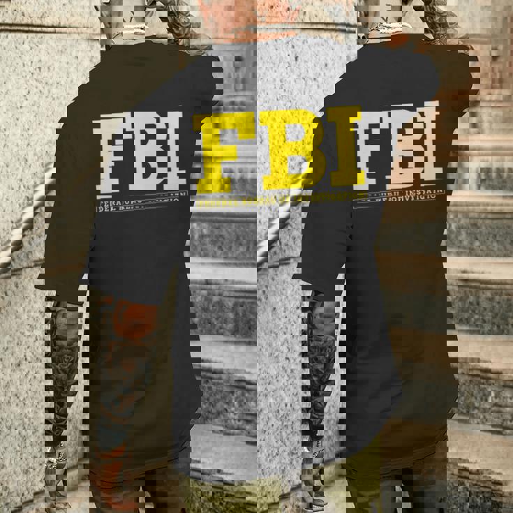 Fbi連邦捜査官事務所両面 メンズTシャツ バックプリント 彼への贈り物