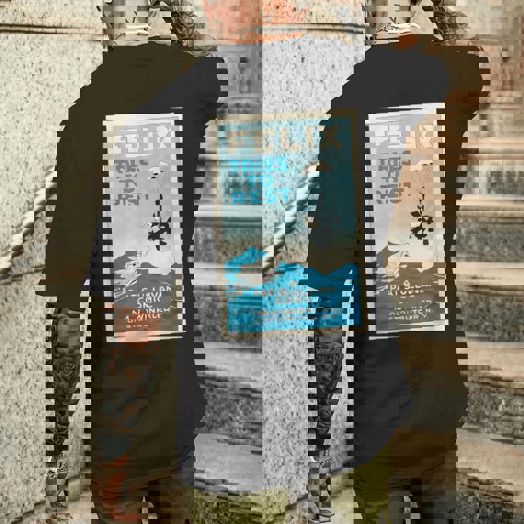 Felix Tries To Rest 1924 メンズTシャツ バックプリント 彼への贈り物