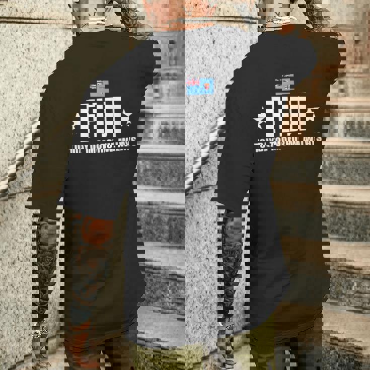 Fiji Today Tomorrow Always フィジー ラグビー メンズTシャツ バックプリント 彼への贈り物