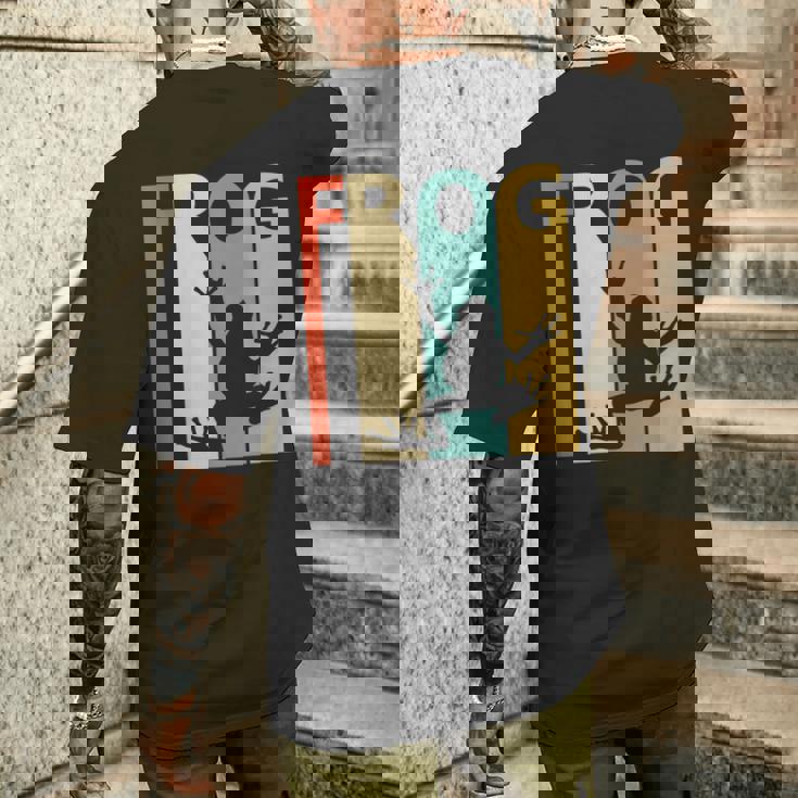 Frog カエル 動物 メンズTシャツ バックプリント 彼への贈り物