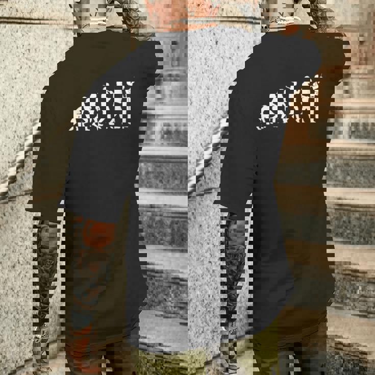 Evolution Of Man コンサートオーケストラ 音楽指揮者 メンズTシャツ バックプリント 彼への贈り物