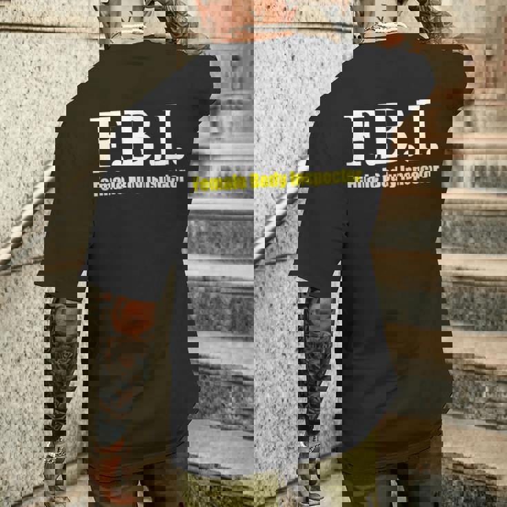 メンズ Fbi Female Body Inspector Meme Novelty Apparel メンズTシャツ バックプリント 彼への贈り物