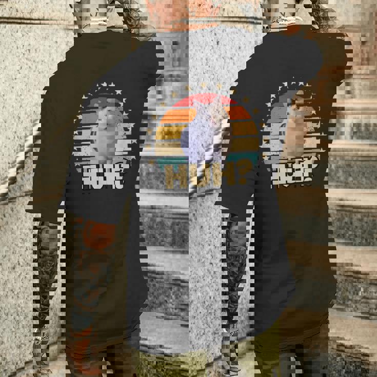 Huh Cat Huhおかしな猫好きのハッミーム メンズTシャツ バックプリント 彼への贈り物