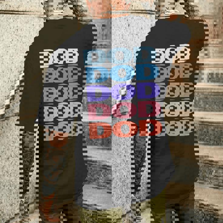 Modern Repeated Text Dod メンズTシャツ バックプリント 彼への贈り物