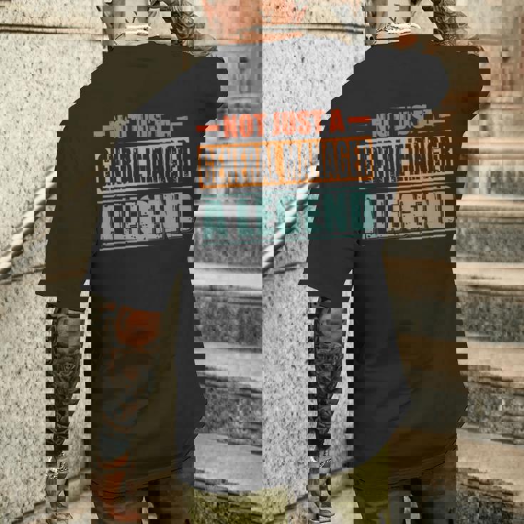 Quote Retro General Manager メンズTシャツ バックプリント 彼への贈り物